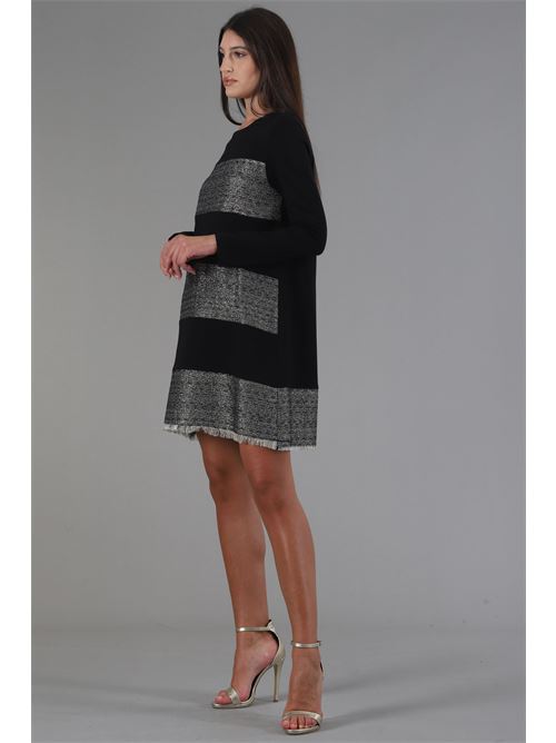 Abito in viscosa 1 One | EE-0009NERO